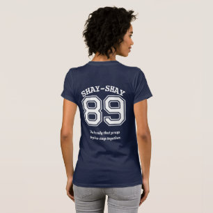 Camiseta Deportes familiares numerados/Nombre Equipo Tipo J