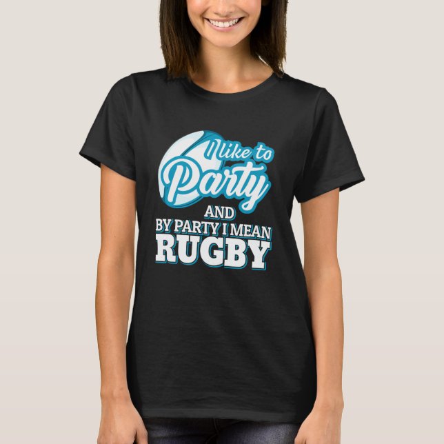 Camiseta Deportes Me Gusta Fiesta Significado Jugar Rugby P (Anverso)