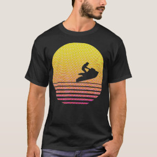 Camiseta Deportes náuticos Retro Jet Ski Water Sunset Healt
