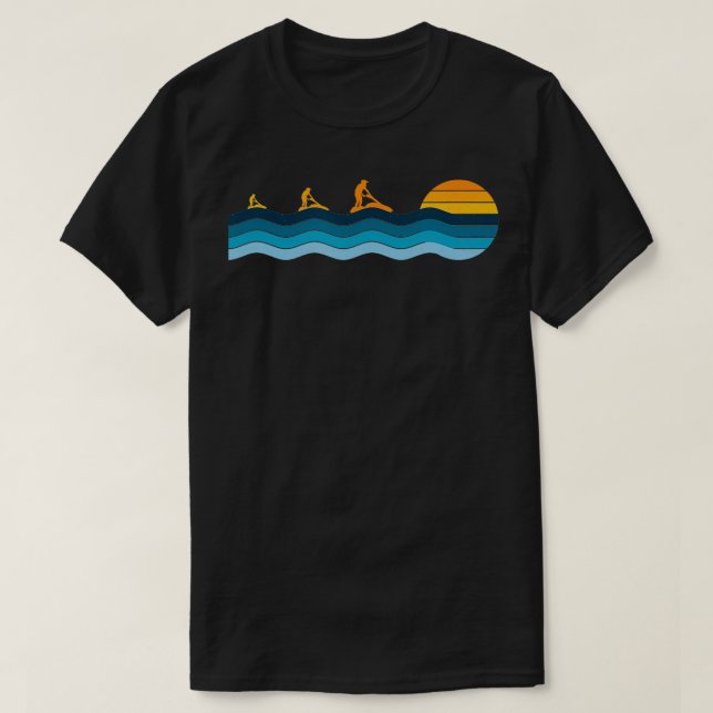 Camiseta Deportes náuticos Vintage Retro Sunset Water (Diseño del anverso)