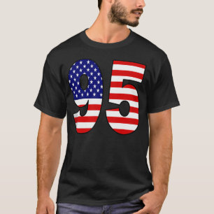 Camiseta Deportes Número 95 (Noventa y Cinco) Con EE. UU.
