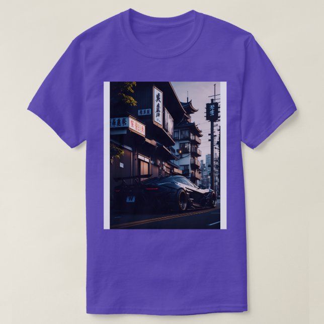 Camiseta Deportes oscuros en la ciudad japonesa 4 (Diseño del anverso)