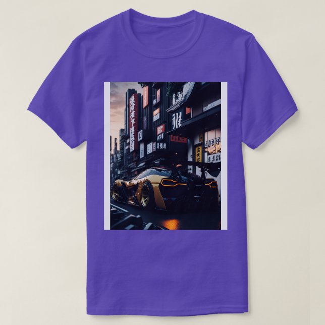 Camiseta Deportes oscuros en la ciudad japonesa 5 (Diseño del anverso)