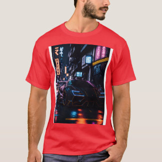Camiseta Deportes oscuros en la ciudad neón japonesa 2