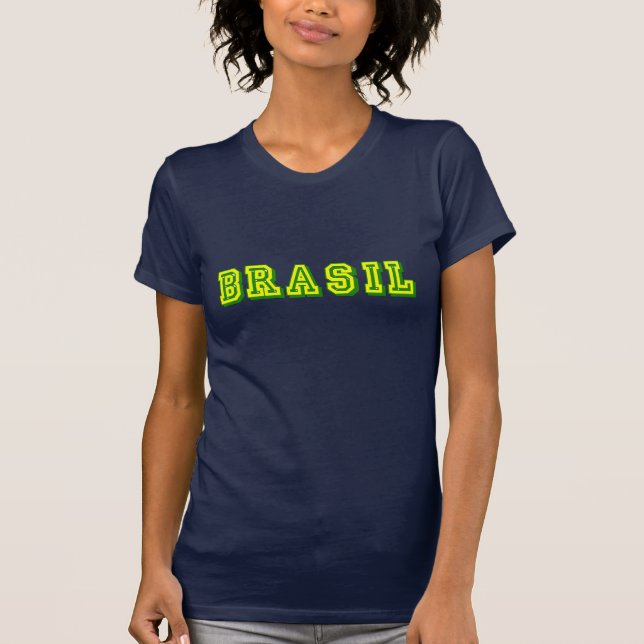 Camiseta Deportes para mujer brasileños del logotipo del (Anverso)