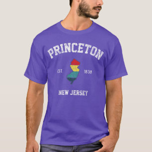 Camiseta Deportes Retro Estado NJ Vintage Princeton Nueva J