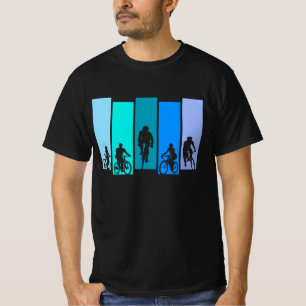 Camiseta Deportes Silueta Ciclista