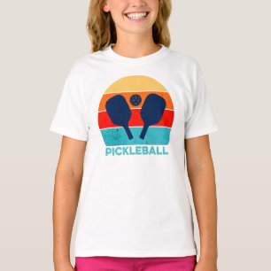 Camiseta Deportes Vintage Pickleball paddle y bola