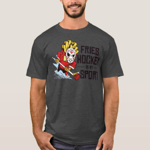 Camiseta Deportista de hockey sobre hielo Jugando Fries Lov