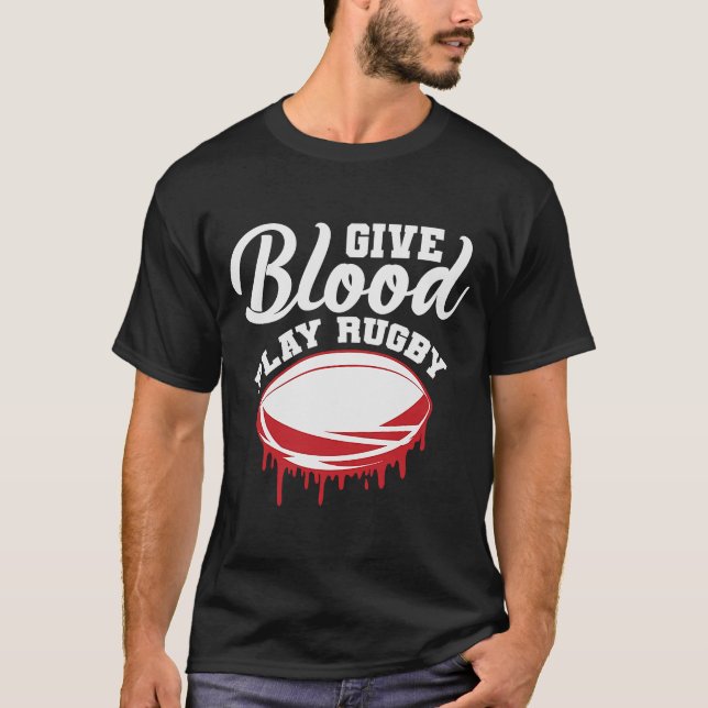 Camiseta Deportista de rugby de sangre (Anverso)