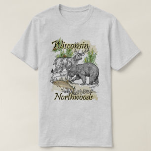 Camiseta Deportista de Wisconsin, cazando pescadores