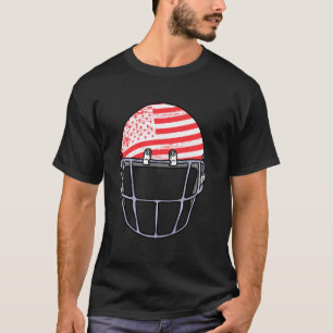 Camiseta Deportista Rugby Futbolista Bandera Americana Casc