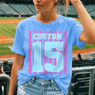 Camiseta deportiva con nombre y número personaliza