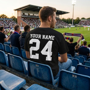 Camiseta deportiva con nombre y número personaliza