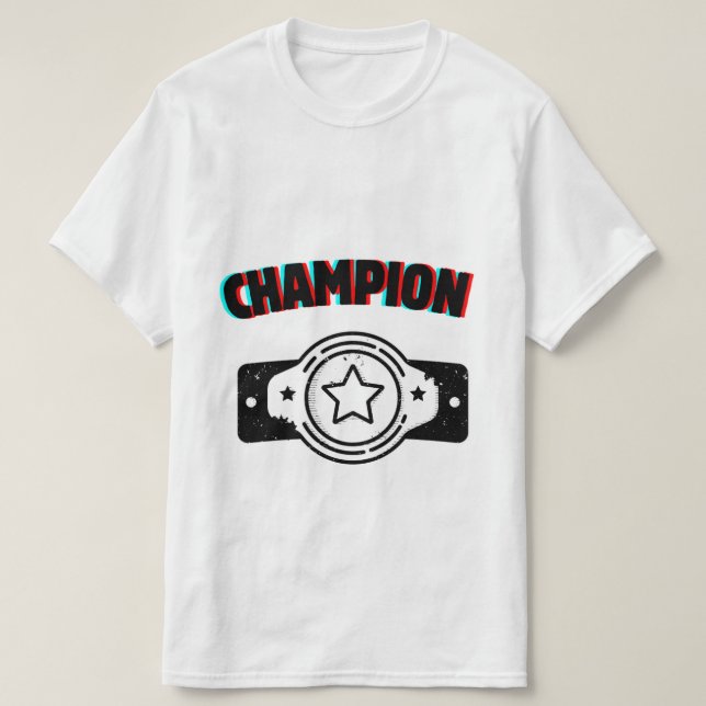 camiseta deportiva de campeón (Diseño del anverso)