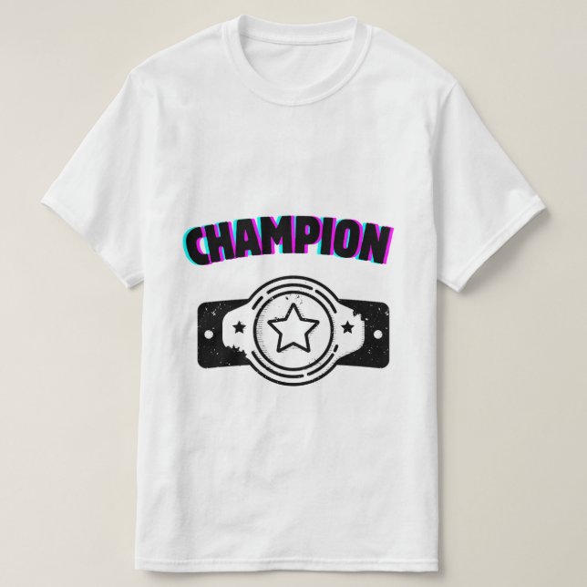 Camiseta deportiva de campión (Diseño del anverso)
