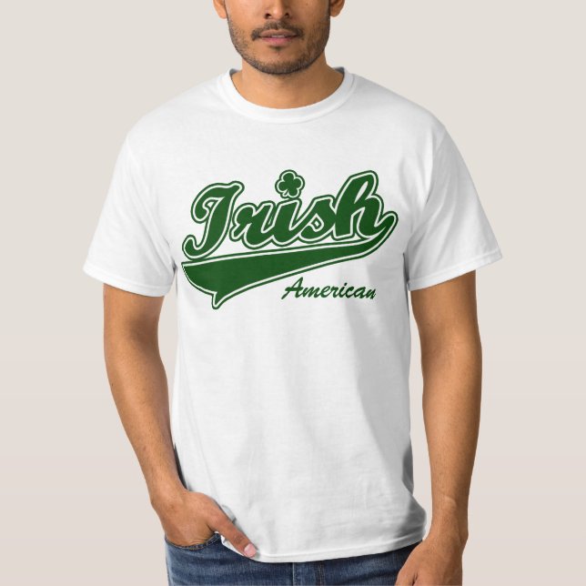 Camiseta deportiva de encargo americana irlandesa (Anverso)