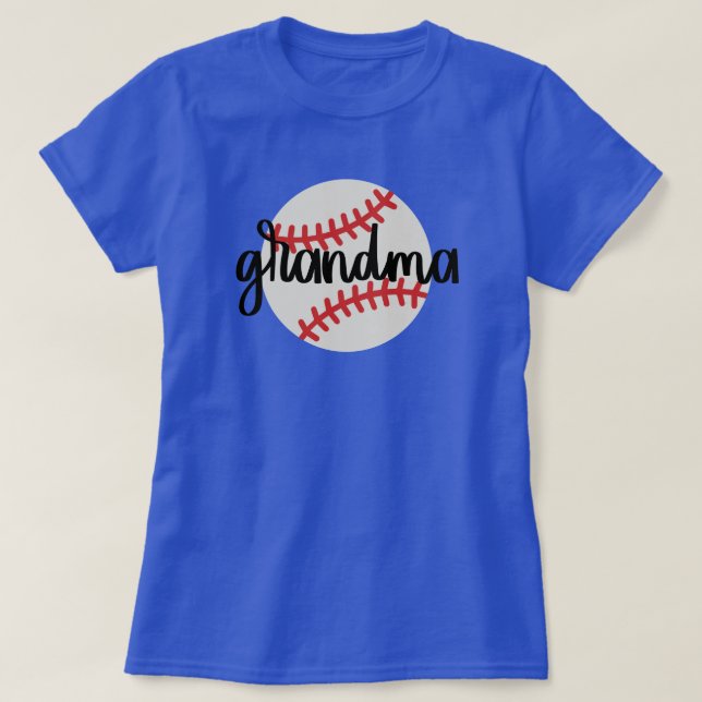 Camiseta deportiva de la abuela del béisbol (Diseño del anverso)