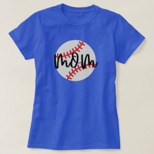Camiseta deportiva de mamá de béisbol