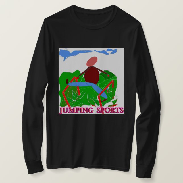 Camiseta deportiva de salto (Anverso del diseño)