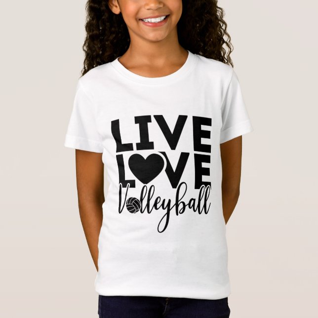 camiseta deportiva de voleibol amor vivo (Anverso)