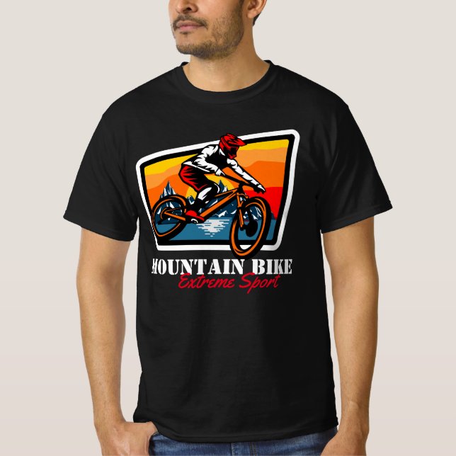 camiseta deportiva extrema de bicicleta de montaña (Anverso)