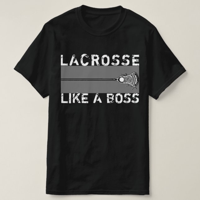 Camiseta deportiva Lacrosse Boss (Diseño del anverso)
