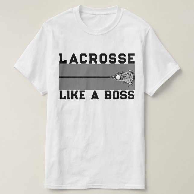 Camiseta deportiva Lacrosse Boss (Diseño del anverso)