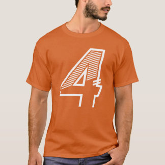 Camiseta deportiva número 4 cumpleaños 4 niño