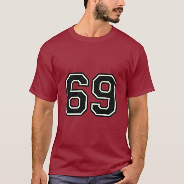 Camiseta deportiva Número 69 | Cumpleaños 69 (Anverso)