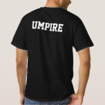 Camiseta deportiva para los juegos del equipo depo<br><div class="desc">Camiseta de árbitro blanco y negro para la supervisión oficial del equipo deportivo. Personalizado de fútbol, baloncesto, baloncesto, baloncesto, béisbol, cruz, waterpolo, fútbol, rugby, voleibol, balonmano, tenis y otros deportes que necesitan un árbitro. Ideal para juegos de secundaria, ligas universitarias y partidos de torneo. Personalice con el nombre del árbitro,...</div>