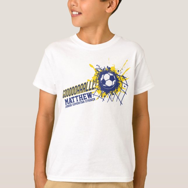 Camiseta deportiva para niños personalizado de fút (Anverso)