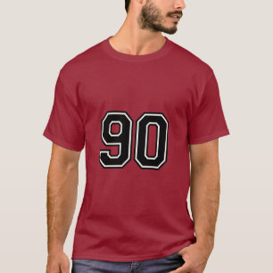Camiseta deportiva universitaria número 90 Cumpl