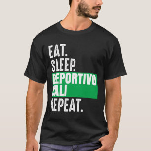 Camiseta Deportivo Cali Eat Sleep Repeat Fan Colombia