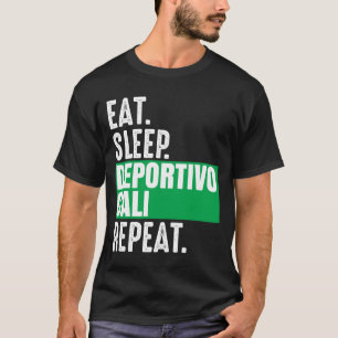 Camiseta Deportivo Cali Eat Sleep Repeat Fan Colombia