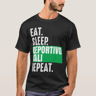 Camiseta Deportivo Cali Eat Sleep Repeat Fan Colombia