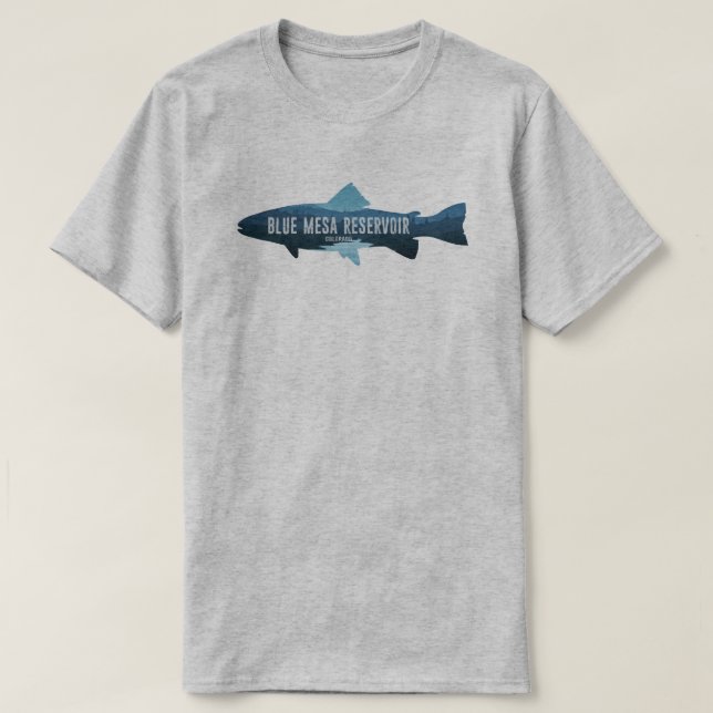 Camiseta Depósito de Blue Mesa Pesca Colorado (Diseño del anverso)