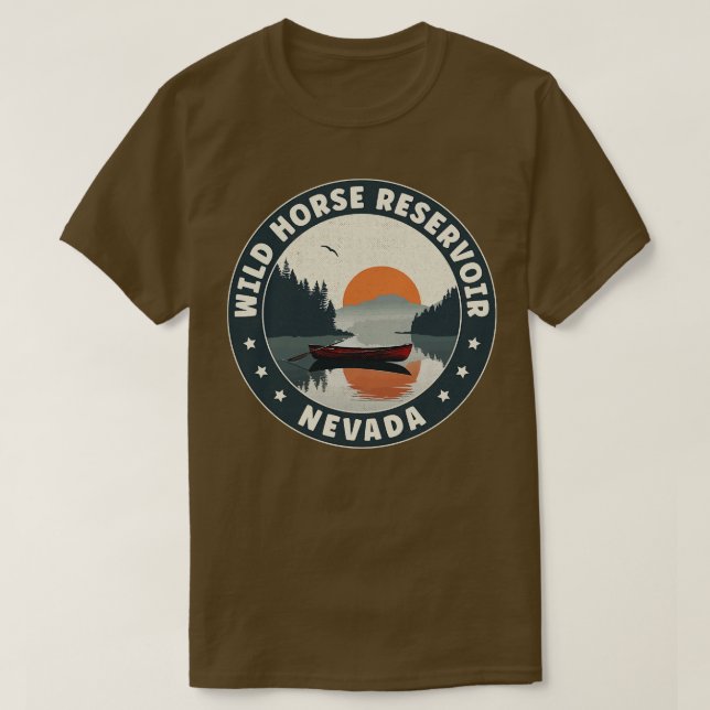 Camiseta Depósito de Caballo Salvaje Nevada Sunset (Diseño del anverso)