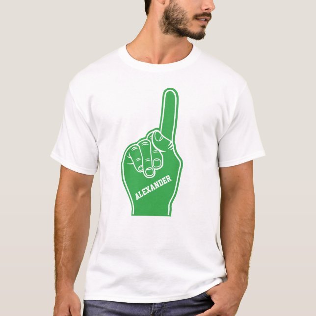 Camiseta Depósito de espuma de deportes verdes personalizad (Anverso)