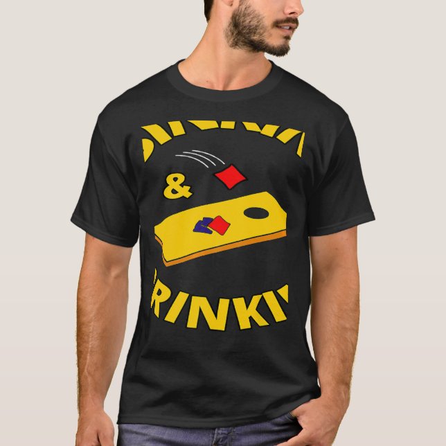 Camiseta Depósito de juego de bolsitas de Sinkin y Drinkin (Anverso)