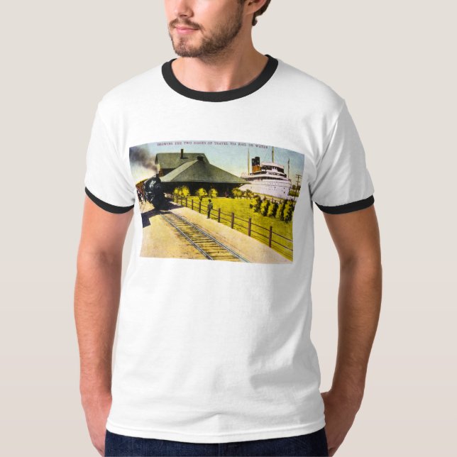 Camiseta Depósito de la unión en Sault Ste. Marie, Michigan (Anverso)