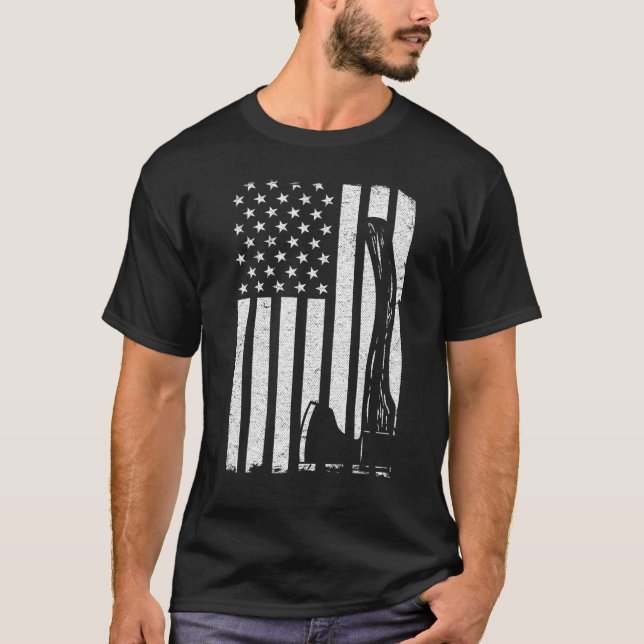 Camiseta Depósito de leñador de leñadores de la bandera de  (Anverso)