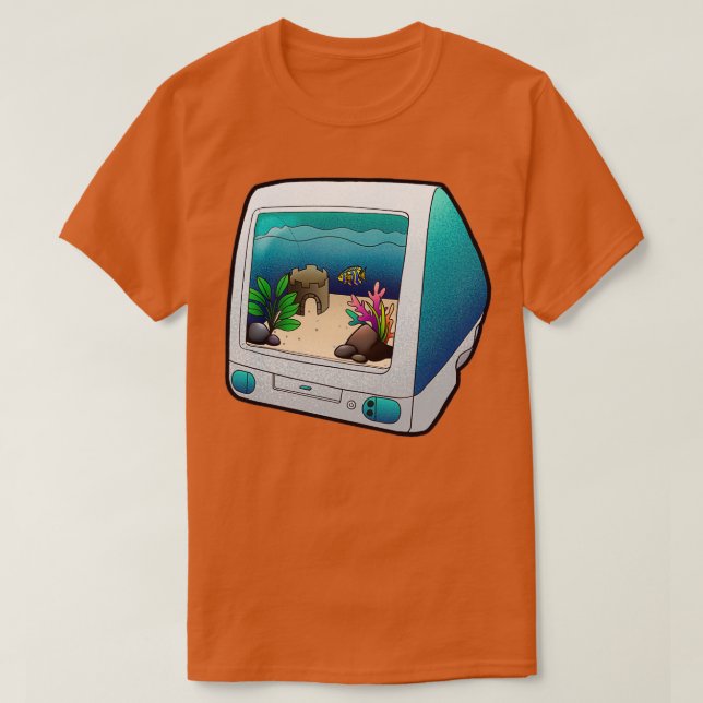 Camiseta Depósito de pescado de tecnología reutilizado (Diseño del anverso)