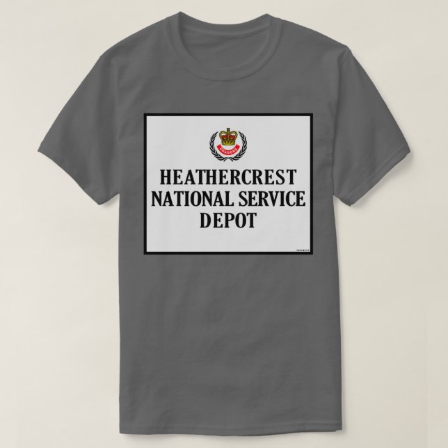 CAMISETA DEPÓSITO DE SERVICIO NACIONAL DE HEATHERCREST EN S (Diseño del anverso)