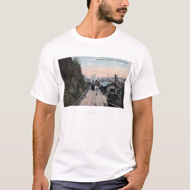 Camiseta Depósito del ferrocarril y ciudad de los (Anverso)