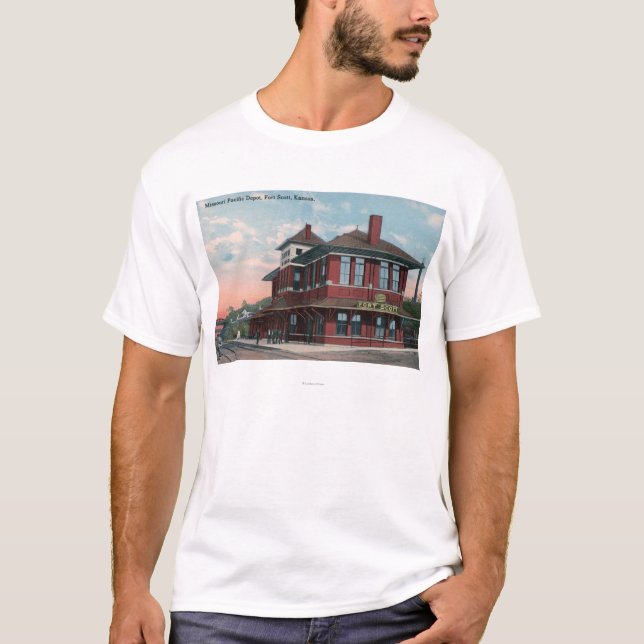 Camiseta Depósito pacífico del ferrocarril de Missouri (Anverso)