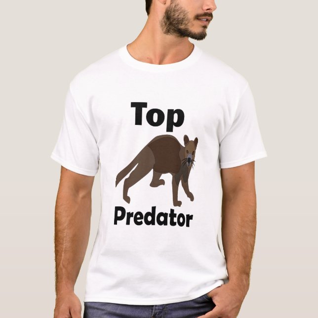 Camiseta Depredador Carnívoro Fossa Madagascar (Anverso)