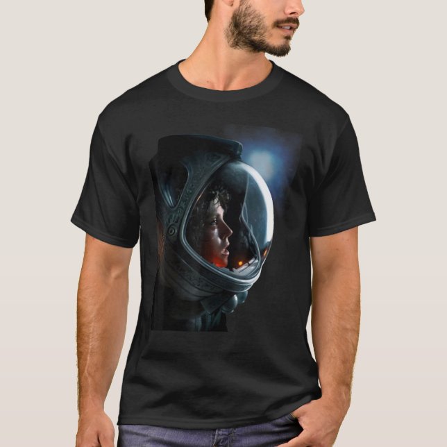 Camiseta depredador contra astronauta alienígena (Anverso)
