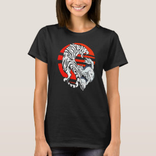 Camiseta Depredador de ola japonesa de tigres salvaje J