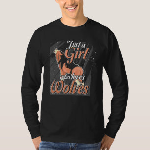 Camiseta Depredador Forestal Chicas De Lobo De Alusión Anim
